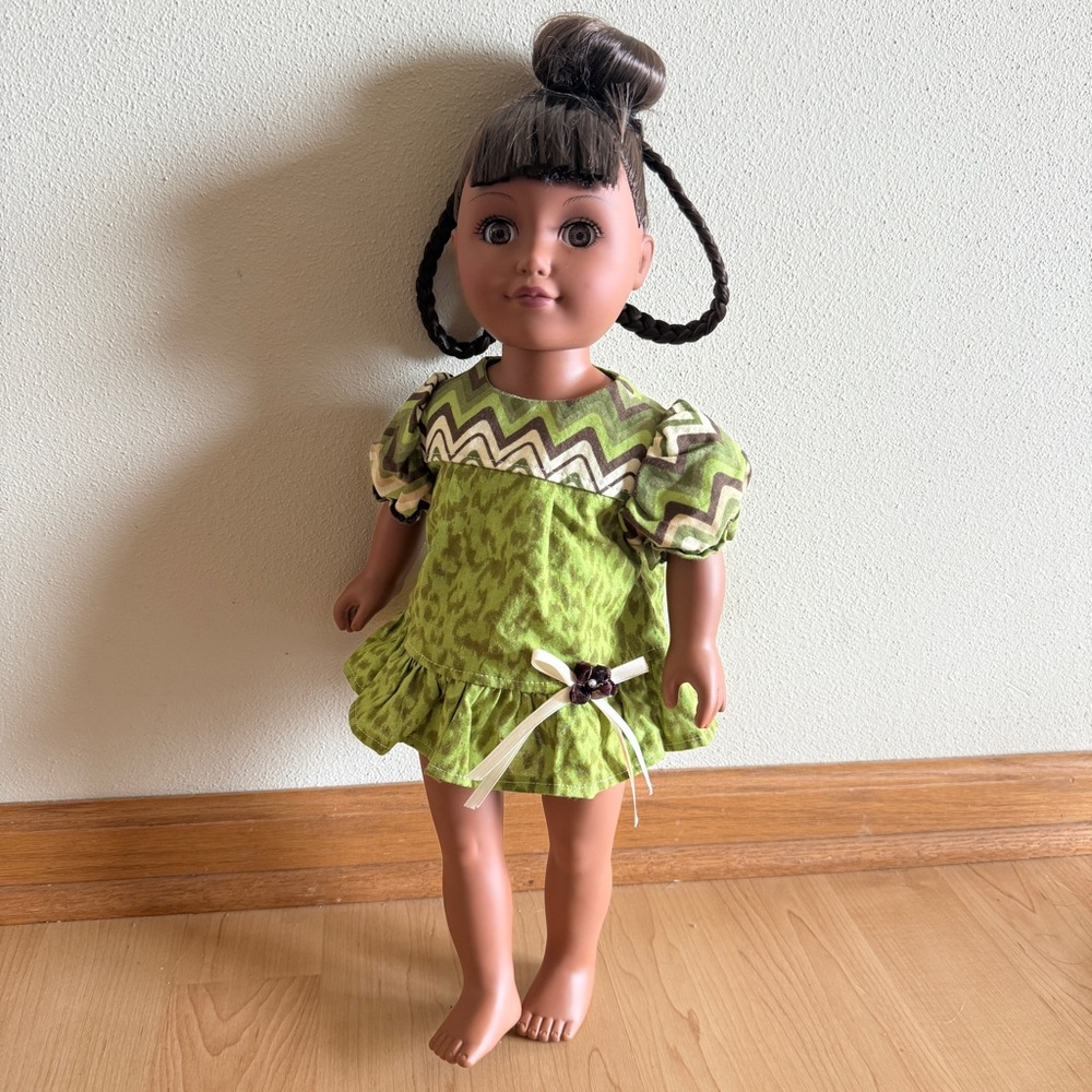 My Life As A Grinch Posable 18” Doll w/Brown Complexion, Not Original Costume